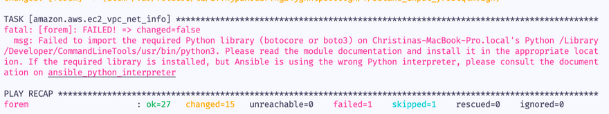 botocore error message
