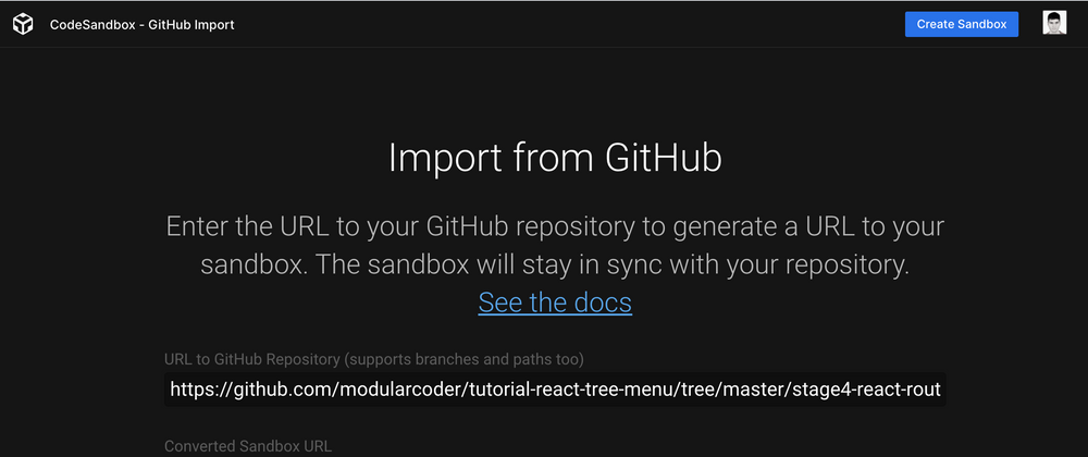 Cover image for [REQUEST] Allow embedding CodeSandbox from GitHub urls