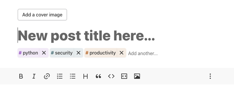 Cover image for Changelog: new tag selector in the editor