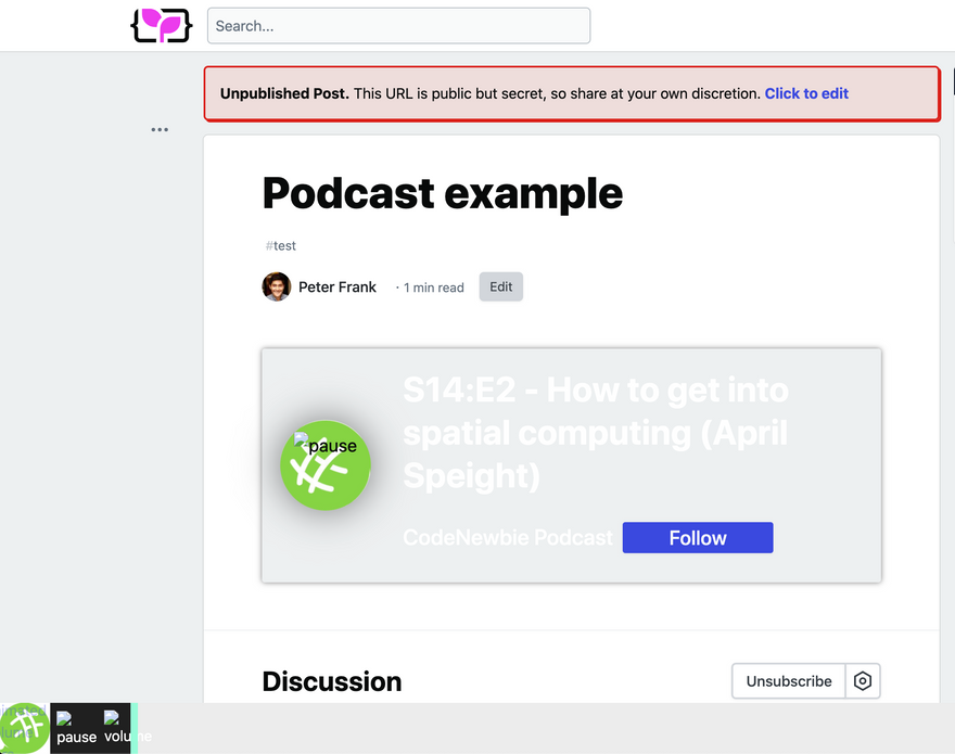 podcast liquid tag displaying broken images