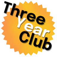 Three Year Club badge