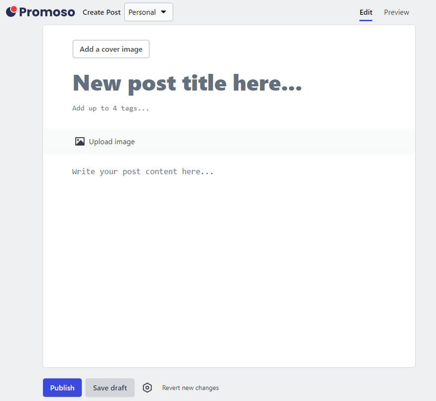 Forem's new post page