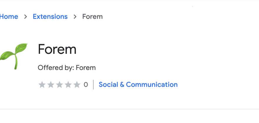 Cover image for The Forem extension is available in the Chrome store